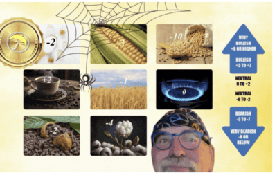 BestWeather Spider Update & Review of Last Week’s Videos. Most Commodities Still Lean Bearish.